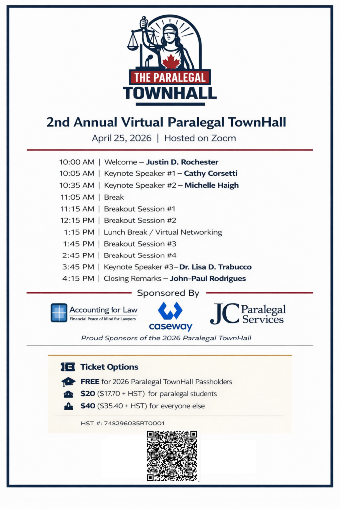 2nd Annual Virtual Paralegal TownHall - 1