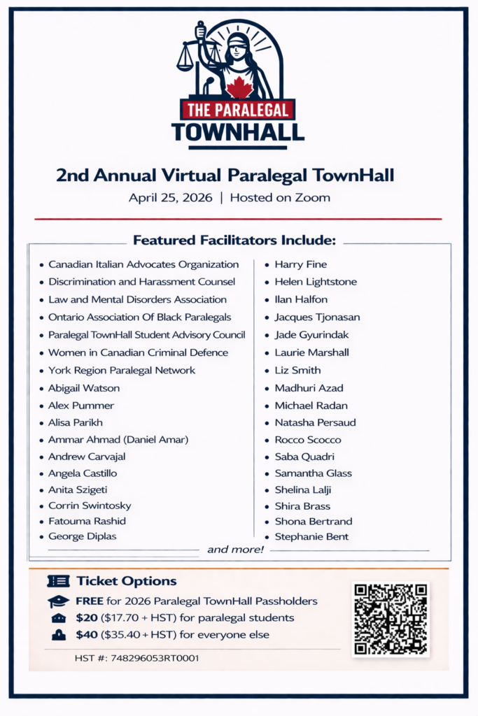2nd Annual Virtual Paralegal TownHall -2 (updated)